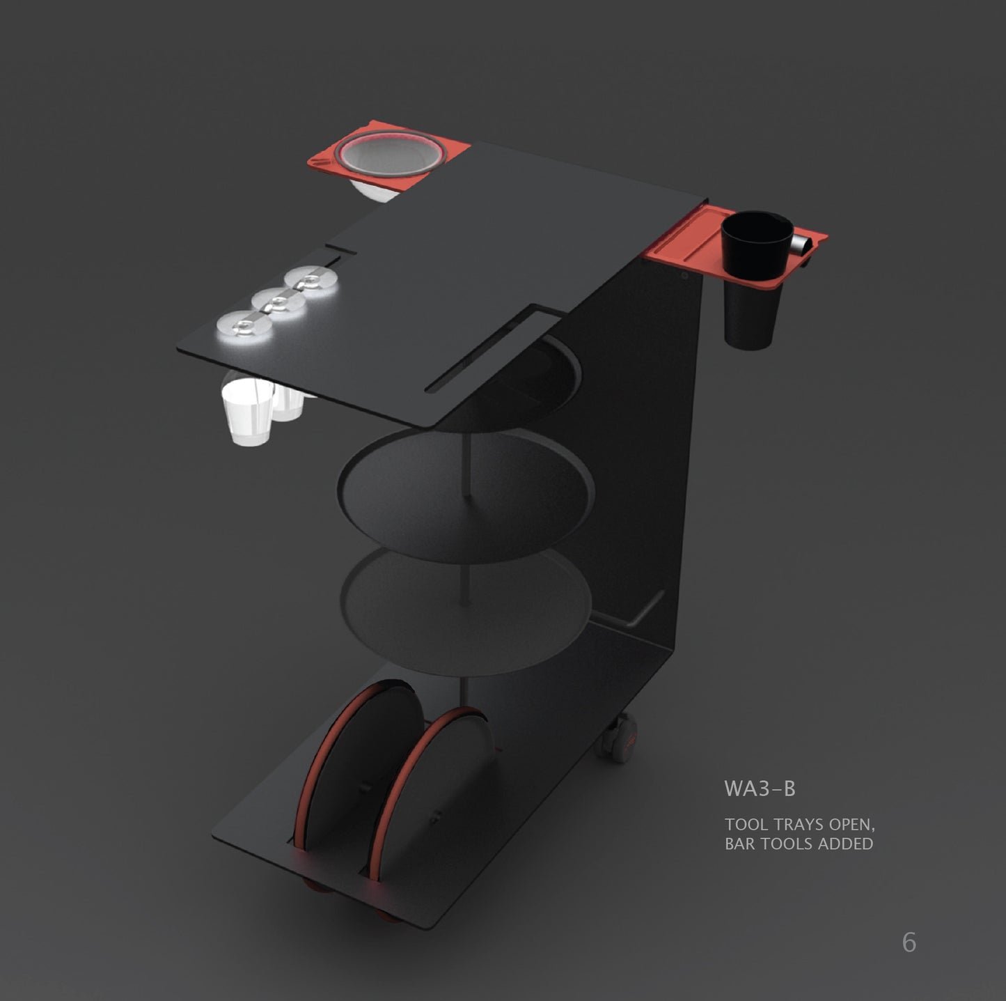 BACUS SERVING TROLLEY/BAR CART