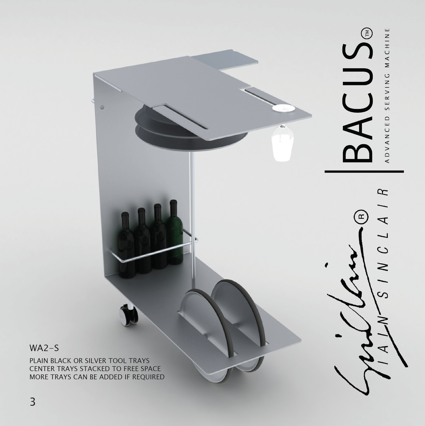 BACUS SERVING TROLLEY/BAR CART