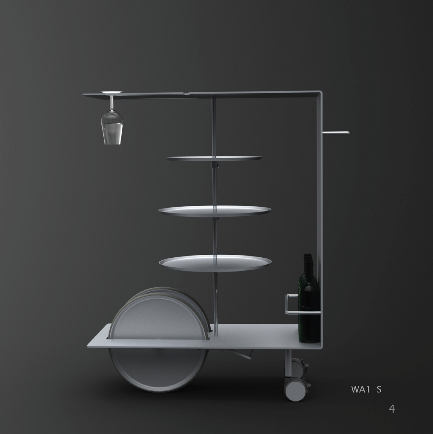 BACUS SERVING TROLLEY/BAR CART