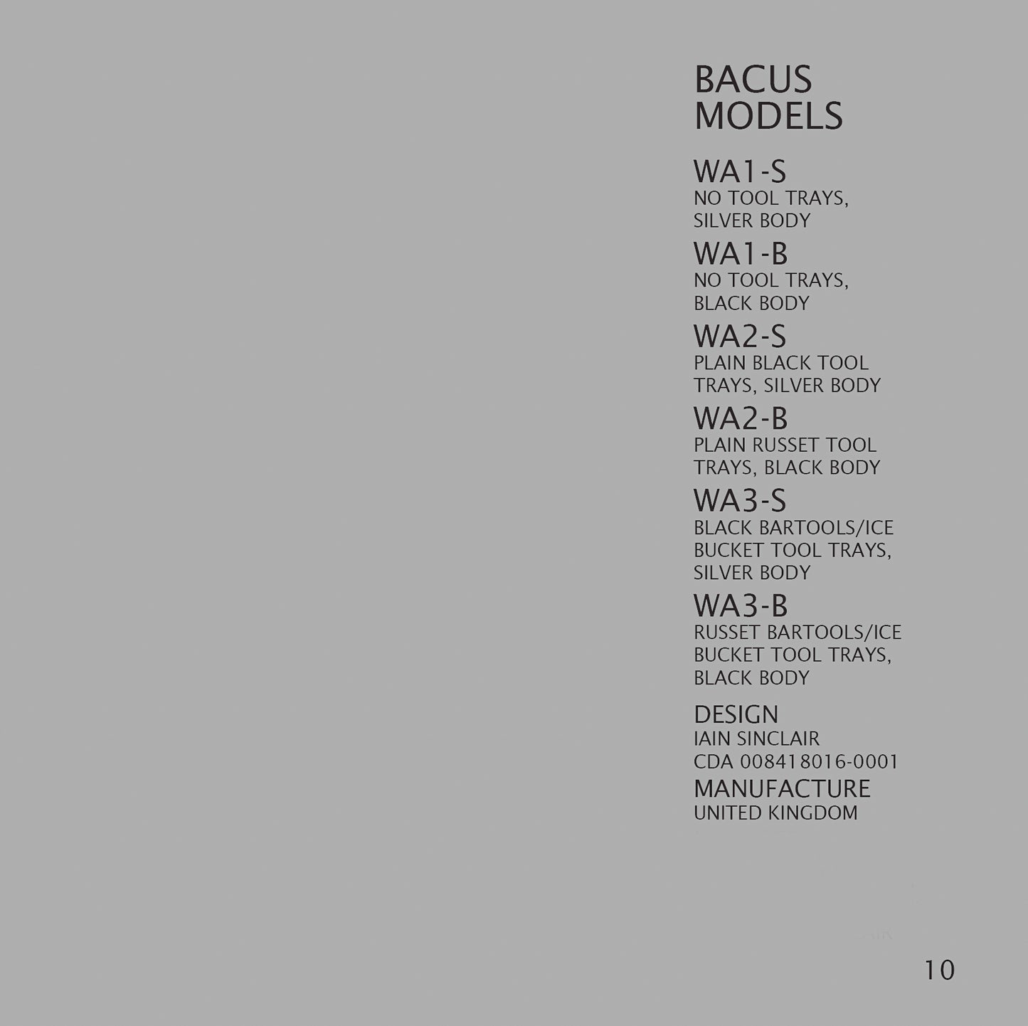 BACUS SERVING TROLLEY/BAR CART